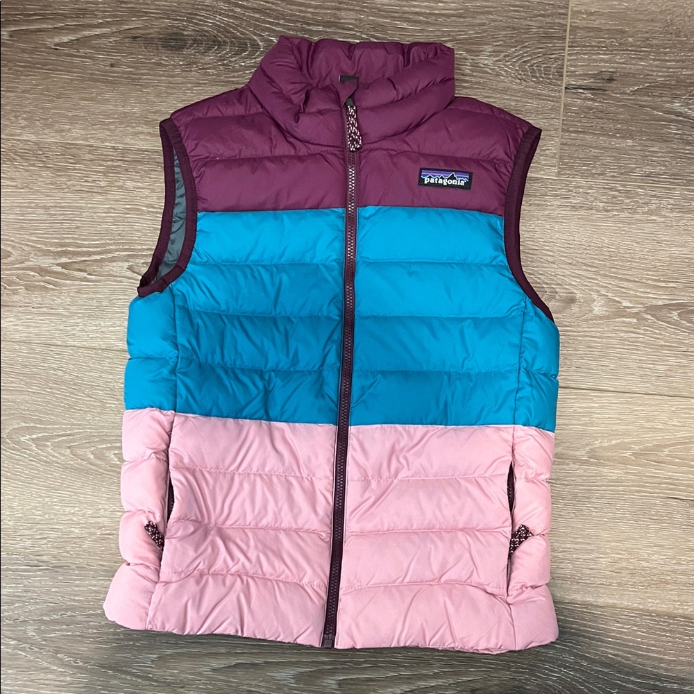 Patagonia Kids Vest - Purple, Blue, and Pink